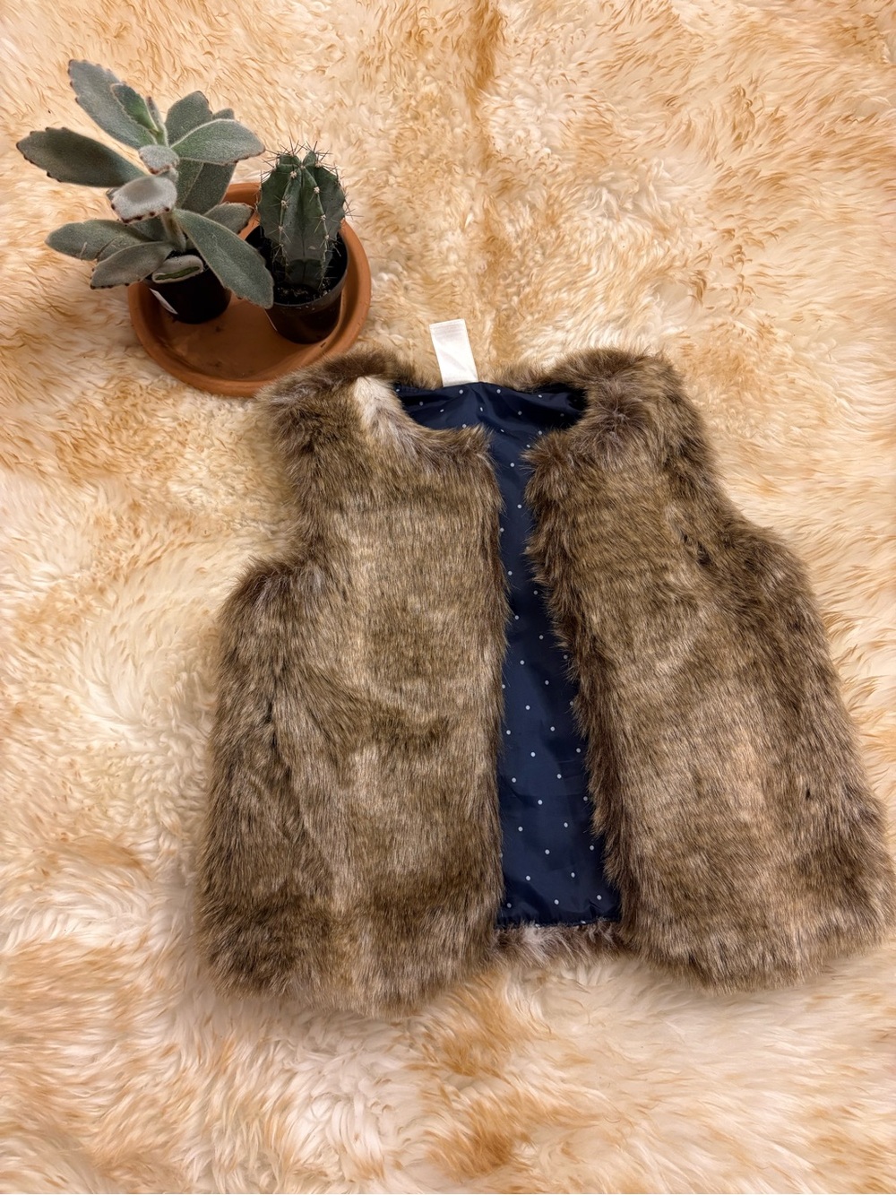 3T faux fur vest hunting outdoor cowgirl cowboy county pelt